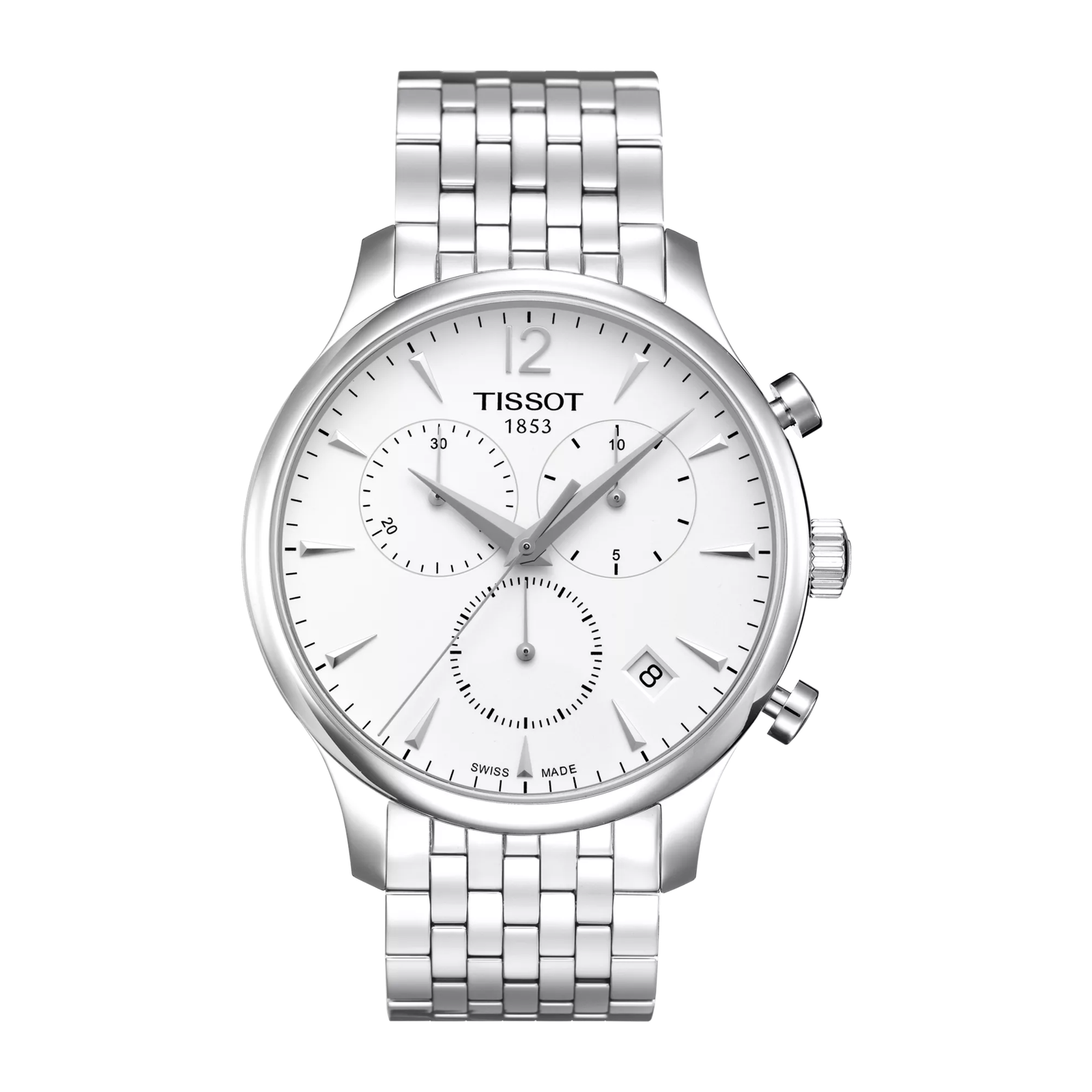1745265135-d7f11cbf177f9b650984a4b960597077.png Tissot Tradition Chronograph Quartz Watch 42mm - T063.617.11.037.00