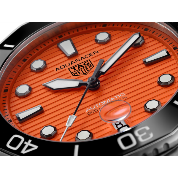 Tag Heuer Aquaracer Professional 300 Orange Diver Automatic Watch 43mm - WBP201F.BA0632