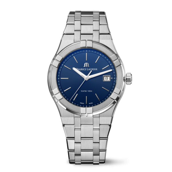 Maurice Lacroix Aikon Date Quartz Watch 40mm - AI1108-SS002-430-1