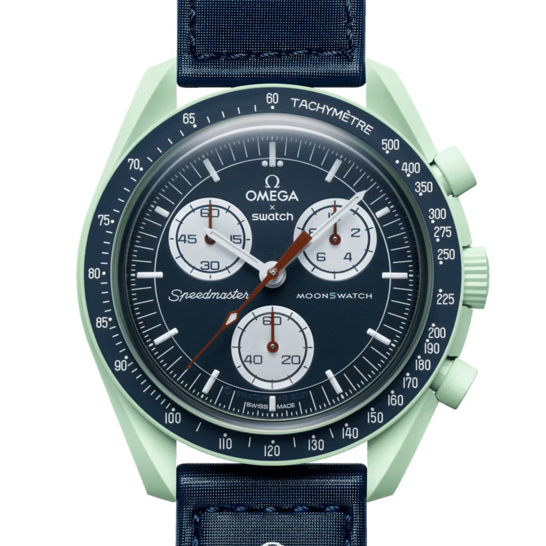 1756345592-d73b4e04db5eaa9c9e978e51c8c24886.jpg Omega X Swatch Mission To Earth Quartz Watch 42mm - SO33G100